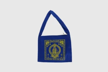 blue Ayyappa side bag, 14x14 inch personal jolna bag