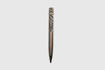 Doctor clip coffee pen with wide clip and brown finish