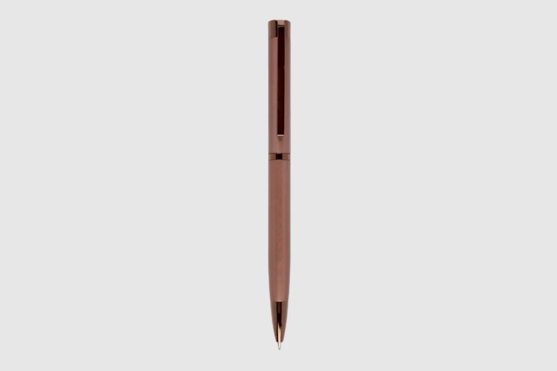 Pumiroots-Pen-COF-MAC-1 Macchiato coffee ball pen with stylish brown finish