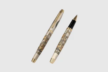 Lord Ram Ayodhya pen with gold finish and brass body