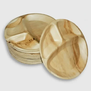 Round Palm Leaf Plates