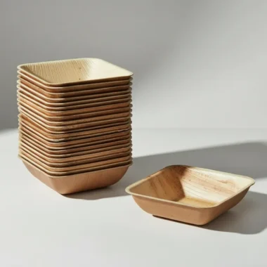 Square Palm Leaf Bowls